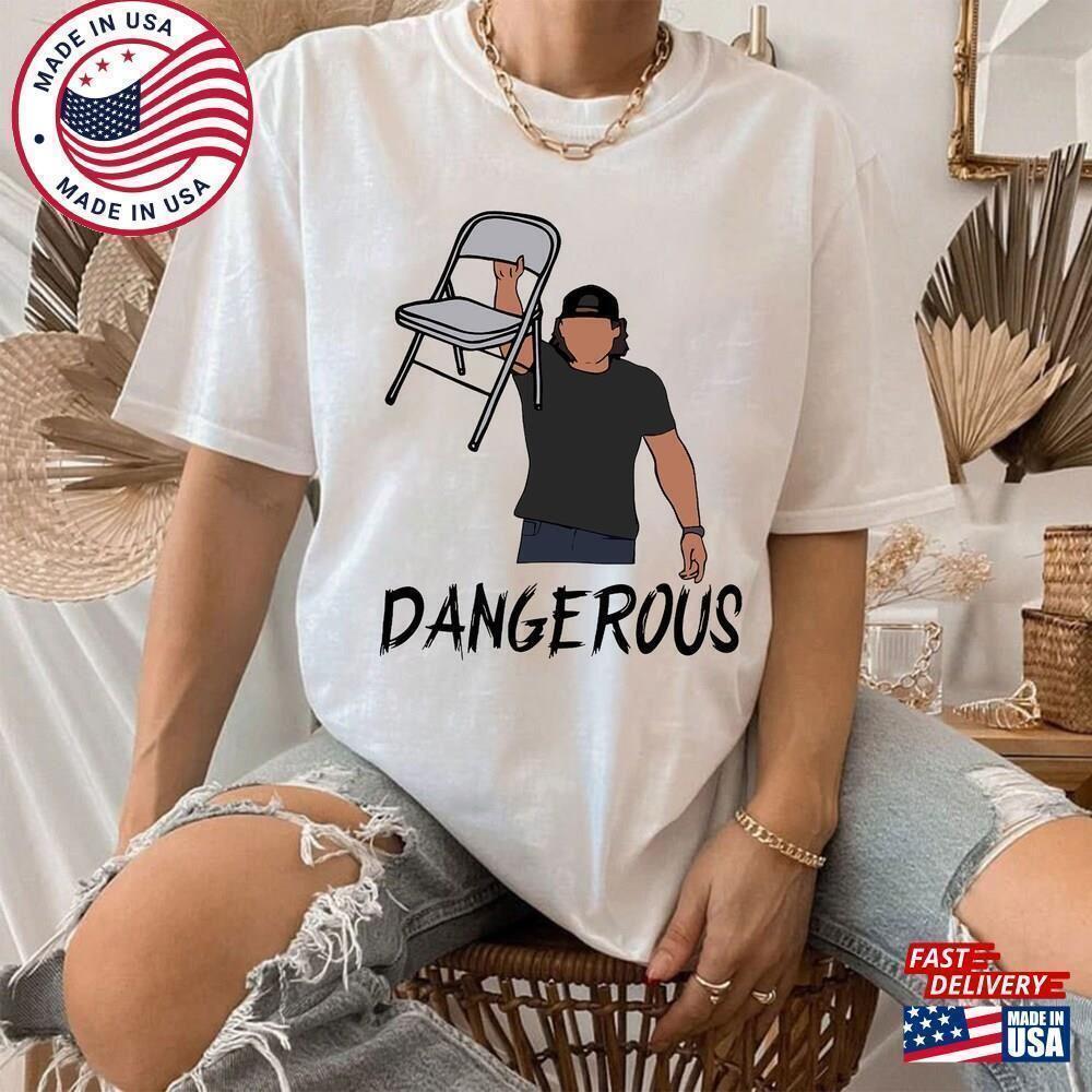 Morgan Throwing Chair In Nashville T-Shirt Wallen Funny Tee Shirt Unisex